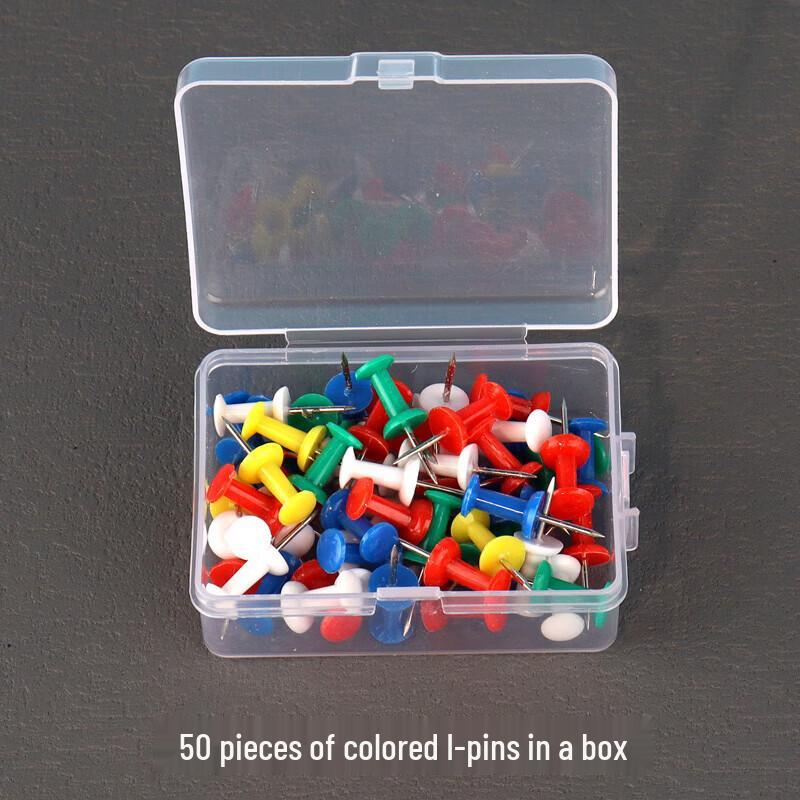 Wan Ka Jia Colorful Push Pins - 2 Boxes