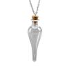 Collana con Bottiglia Magica Vintage Fai da Te Tappo Sughero Pozione Goccia d'Acqua Portafortuna Amuleto Catena per Maglione Gioielli alla Moda Regalo per Ragazze