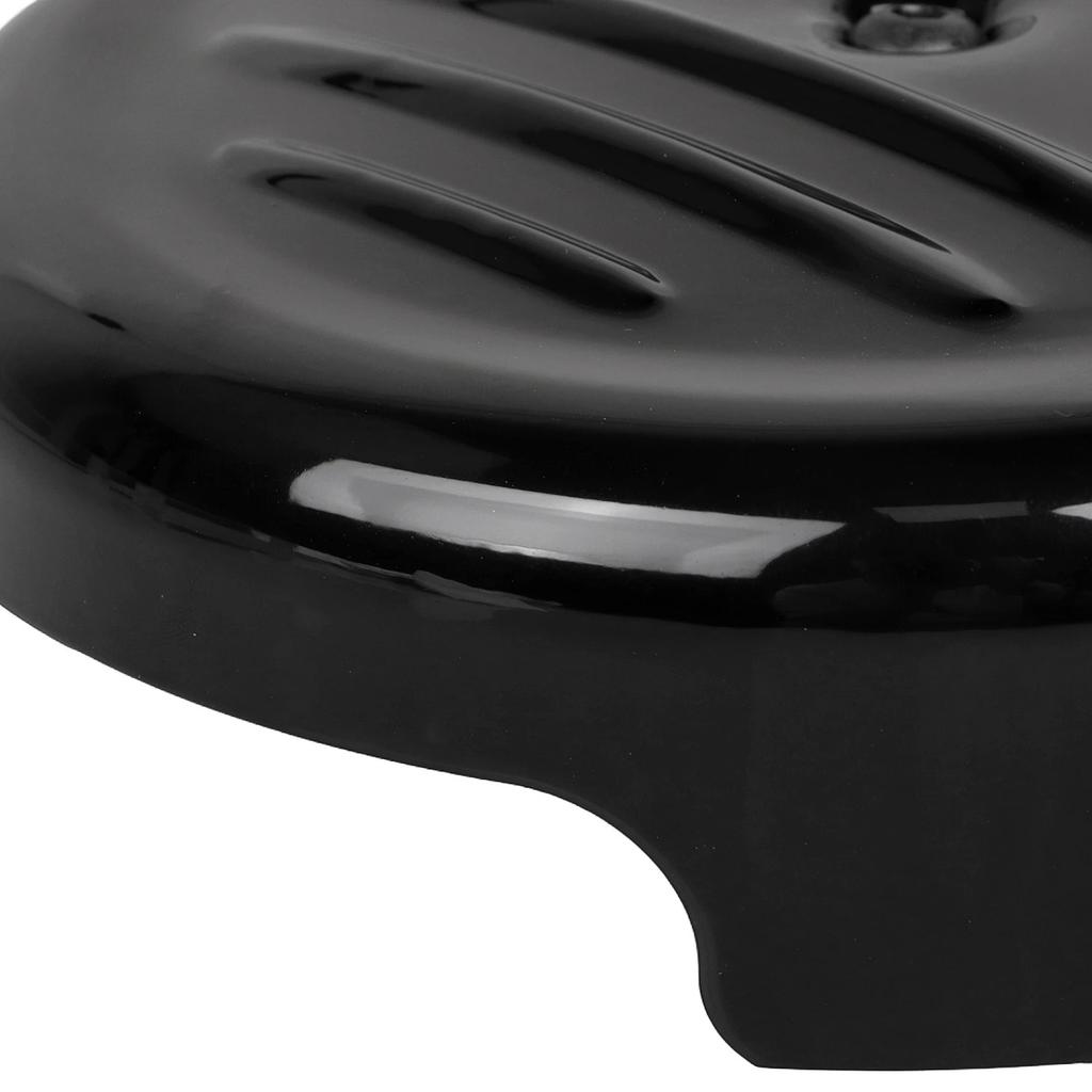 8" For Harley Sportster XL 2012-UP Softail FLST FXST 2011-2017 Motorcycle Air Cleaner Cover Plain Black Round Stripe Style