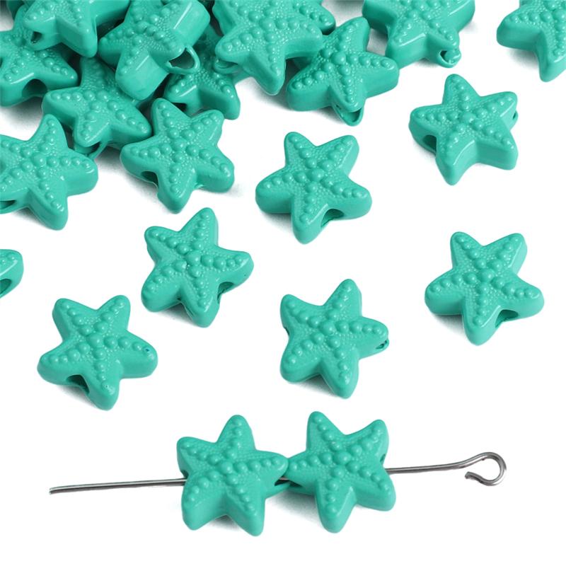 

Металлические подвески, бусины в виде морских звезд для изготовления украшений своими руками, браслеты, ожерелья, подвески персидский зеленый