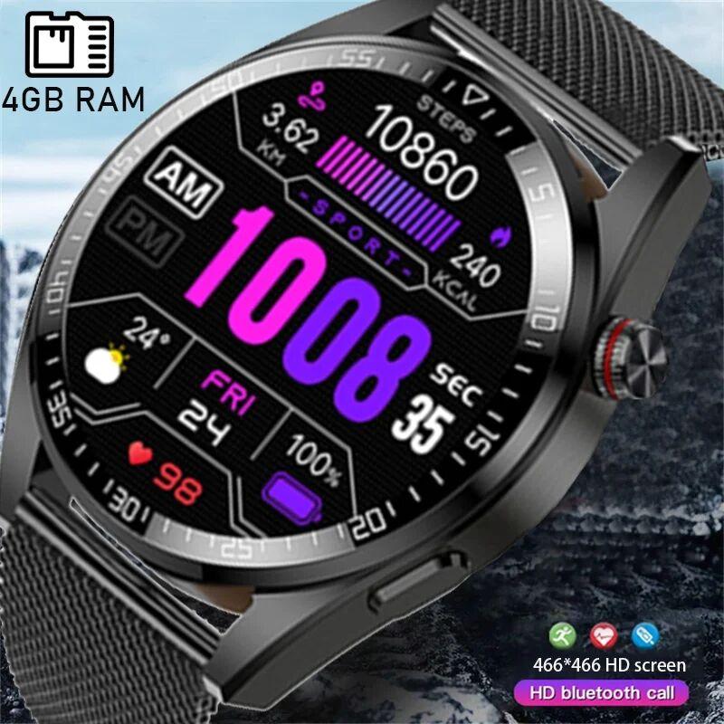 SACOSDING Apollo-05r Pro Bluetooth Anruf 4GB Lokale Musik Smartwatch Männer 466*466AMOLED Bildschirm Uhr Aufnahme Sprachassistent Smartwatch IP67 Wasserdicht