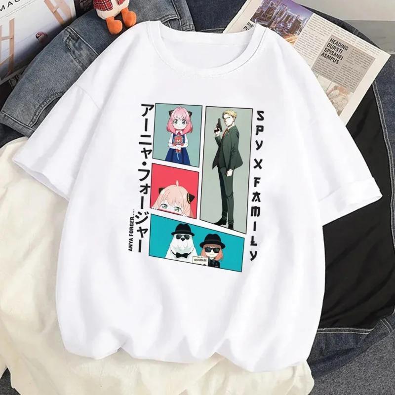 Loid Forger Yor Forger Anya Forger T-shirt Cartoon Manga Anime Harajuku Graphic Kawaii T-shirt For Men's Women's Shirt