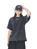 Vintage Distressed Snow Wash Drop Shoulder T-Shirt - US Size, 230G Pure Cotton, Short Sleeve Crew Neck