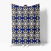 Navy Blue Paisley Mosaic Geometric Pattern Throw Blanket Sofa Bed Decorative Cushion Cover Gift