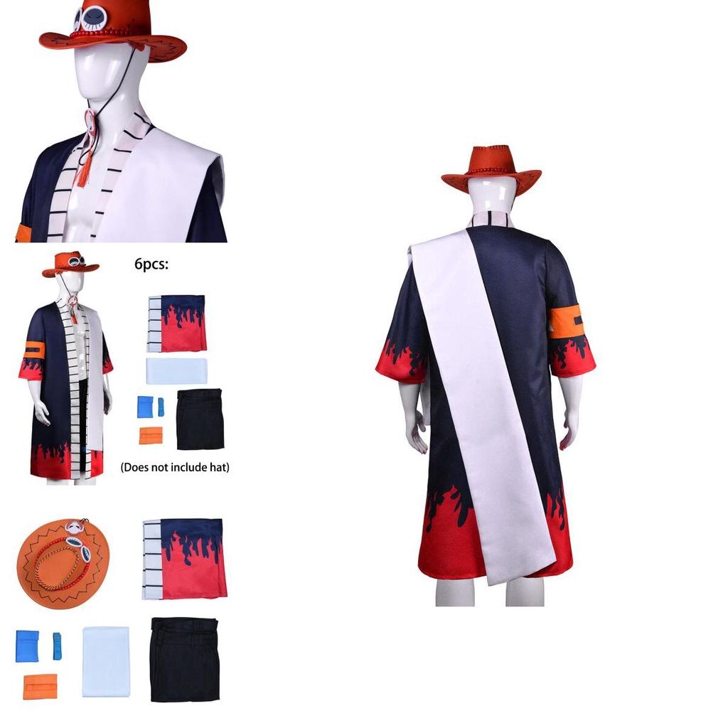 Portgas·d· Ace Cosplay Costume For Adults Highly Restored One Piece Character Uniform