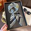 New small square scarf silk scarf women's summer versatile scarf headband silk scarf scarf temperament advanced neck protection spring and autumn thin