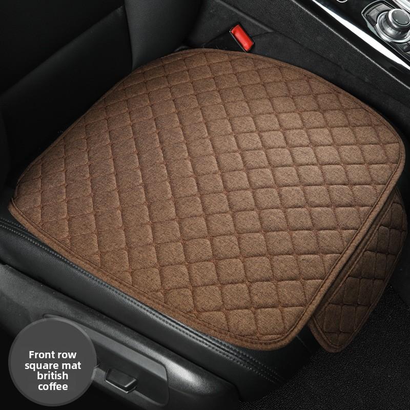 Car Seat Cushion Four Seasons Universal Non-slip Single + Backrest, Three-piece Set