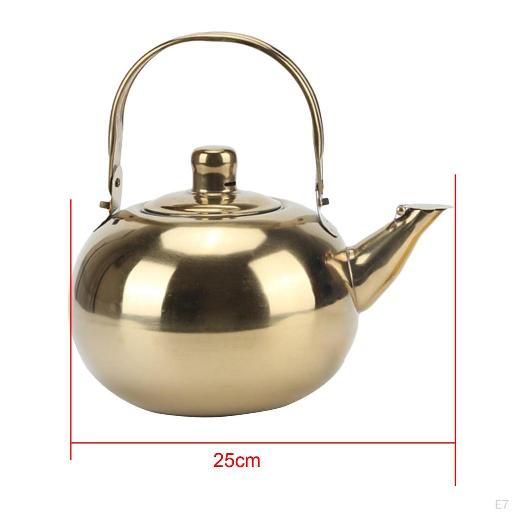 Coffee Pot Stainless Steel Tea Kettle Cook Gifts Camping with Anti Scald Handle Housewarming