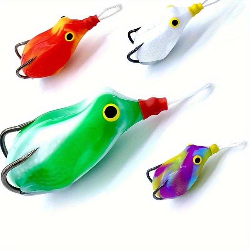 Silicone Topwater Frog Jigs, Colorful Rock Crawfish Crankbaits, Weedless Freshwater Soft Baits