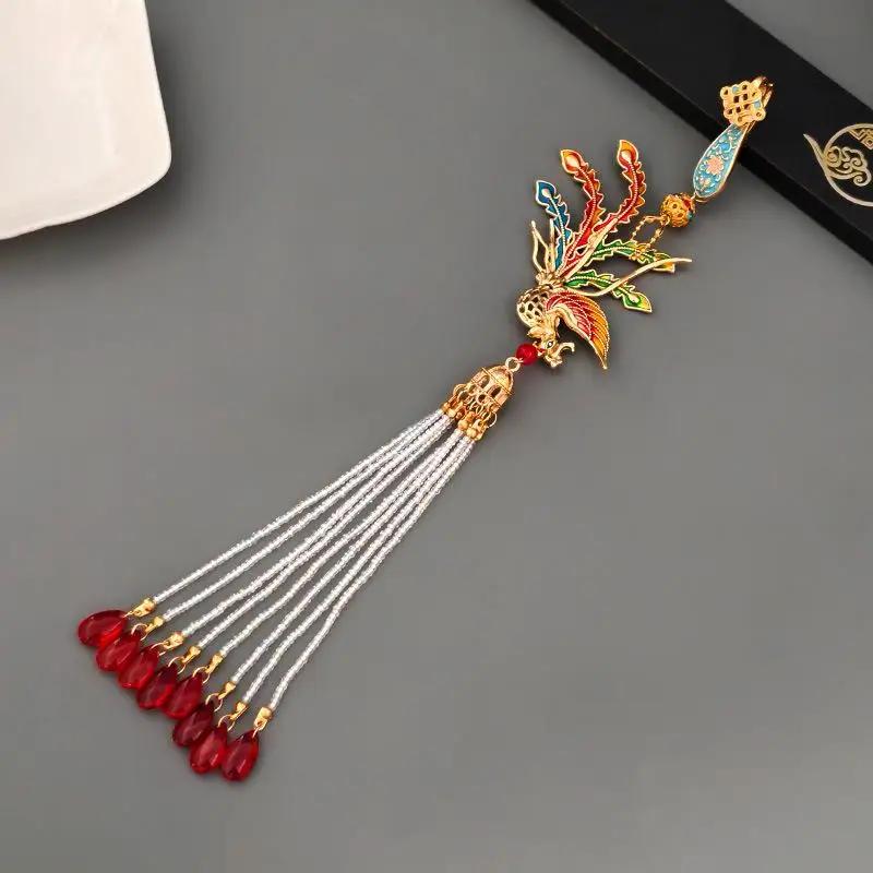 Ancient Style Waist Jade Ornament Waist Pendant Chinese Hanfu Cheongsam Hanging Tassel Waist Chain Pendants Dress Waist Decor