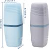2 PCS Travel Toothbrush Case Portable Multifunctional Toothbrush Holder Toothbrushes Toothpaste Separate Storage Wash Cup for