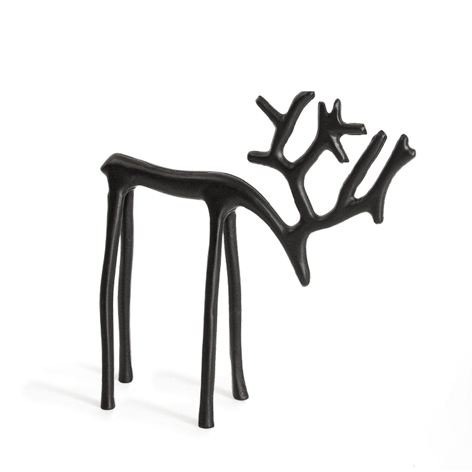 

Настольное украшение «Олень» - Черные статуэтки Рождественские украшения, Рождественские фигурки, Элегантный праздничный декор для дома, Идеально для каминной полки, гостиной, спальни