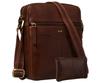 PTN 711-TUM-0482 Brown Leather Bag