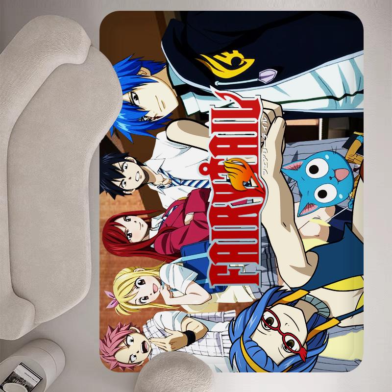 Fairy Tail Room Mats Anti-slip Absorb Water Long Strip Cushion Bedroon Mat Household Carpets