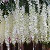 Artificial Silk Flower Garland Vine Wisteria Leaf Hanging Wedding Party Decor