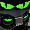 Kompaktes Nachtlicht 3D Teufelsaugen Aufkleber Motorrad Elektroroller Modifizierte Dekorative Frontaufkleber Windschutzscheibenaufkleber