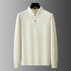 Men's Plus Size Cotton Blend Long Sleeve Polo Shirt