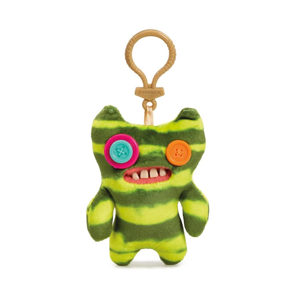 Fuggler Keyring 2nd Edition Indecisive Monster Tie Dye Indecisive Green Tie Dye Fleece Authentic (Green Fleece) - Keychain,