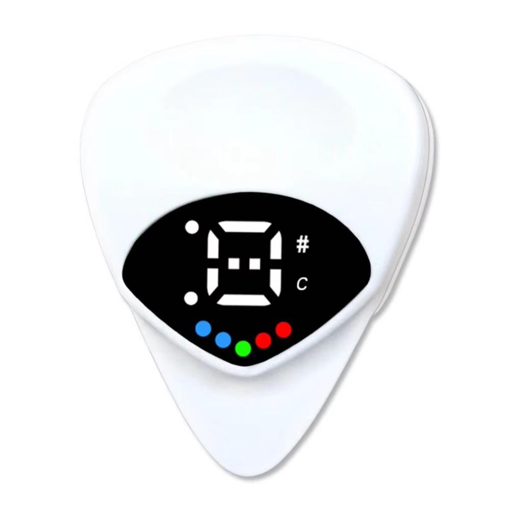 Small Multi-function Tuner ABS Acoustic Guitar Tuner New Guitar Pick & Tuner Combo