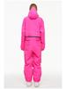 Unisex Waterproof One-Piece Ski Suit, Loose Fit, American-Style, Warm for 24-25 Snow Season