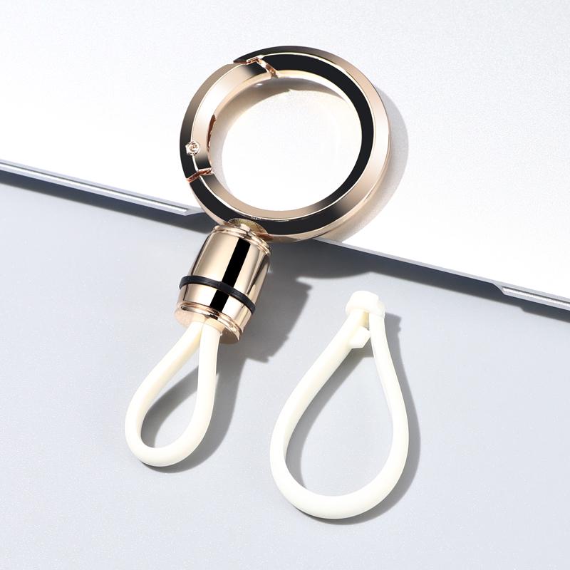 Men's Metal Car Keychain Pendant: Sleek Anti-Lost Waist-Hanging Key Ring