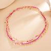 SHIXIN 6Pcs/Set Boho Colorful Rice Bead Waist Chain Women Sexy Bikini Multilayer Thin Belt Belly Chain Summer Beach Body Jewelry