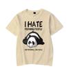 Funny Panda Tshirt Men I Hate Morning People Graphic Tee Shirt Summer Short Sleeve T Shirt Men Harajuku Panda Tops Streetwear