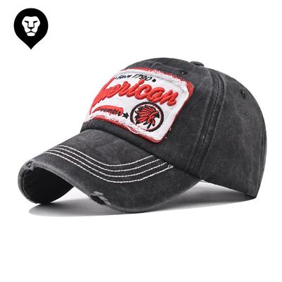 Cotton Baseball Cap Washed Embroidery America Sports Baseball Cap Foreign Trade American Flag Cap
