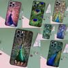 Tier Pfauenmuster Hülle Für iPhone 17 Pro Max 15 14 13 12 11 16 Pro Max Plus 12 13 Mini 16e 17 Air Rückseite