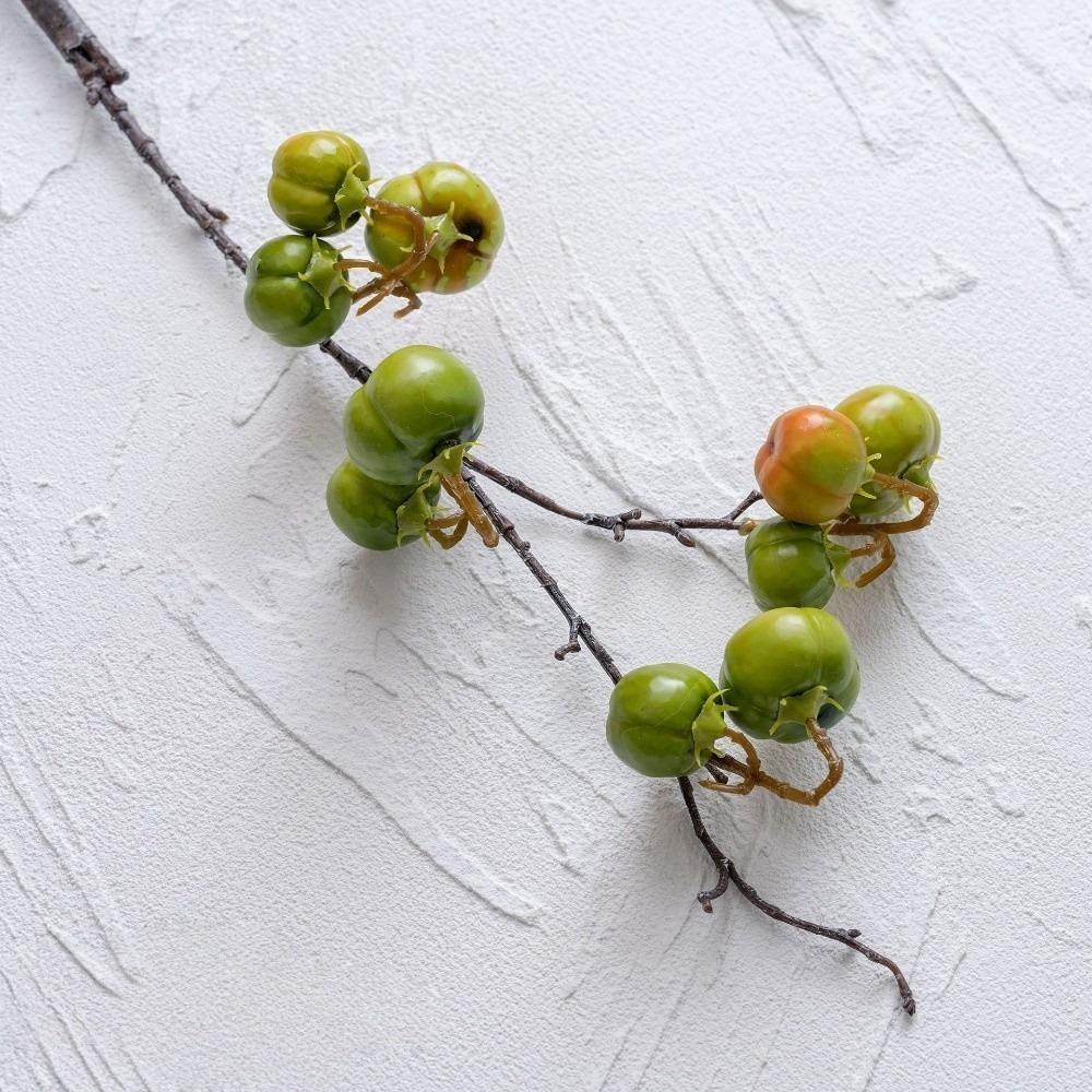 

Foam Simulation Pumpkin Handmade Fake Plants Artificial Pumpkin Branches Mantel Decor зелёный