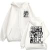 Anime My Hero Academia one for All Zipper Hoodie Men Women Vintage Harajuku Cardigan Sweatshirt Loose Fleece Casual Jackets