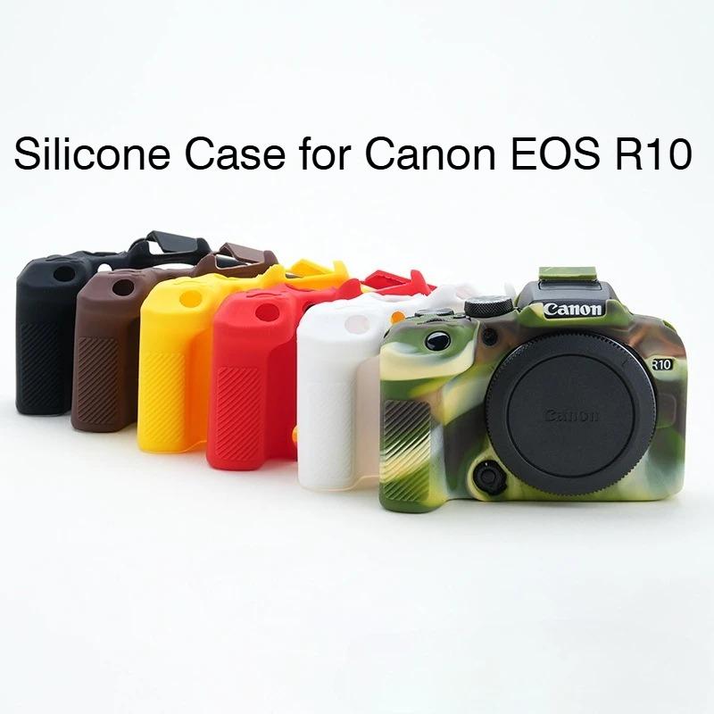 Macaron Color Silicone Case for Canon EOS R10 - Mirrorless DSLR Protective Soft Shell Bag