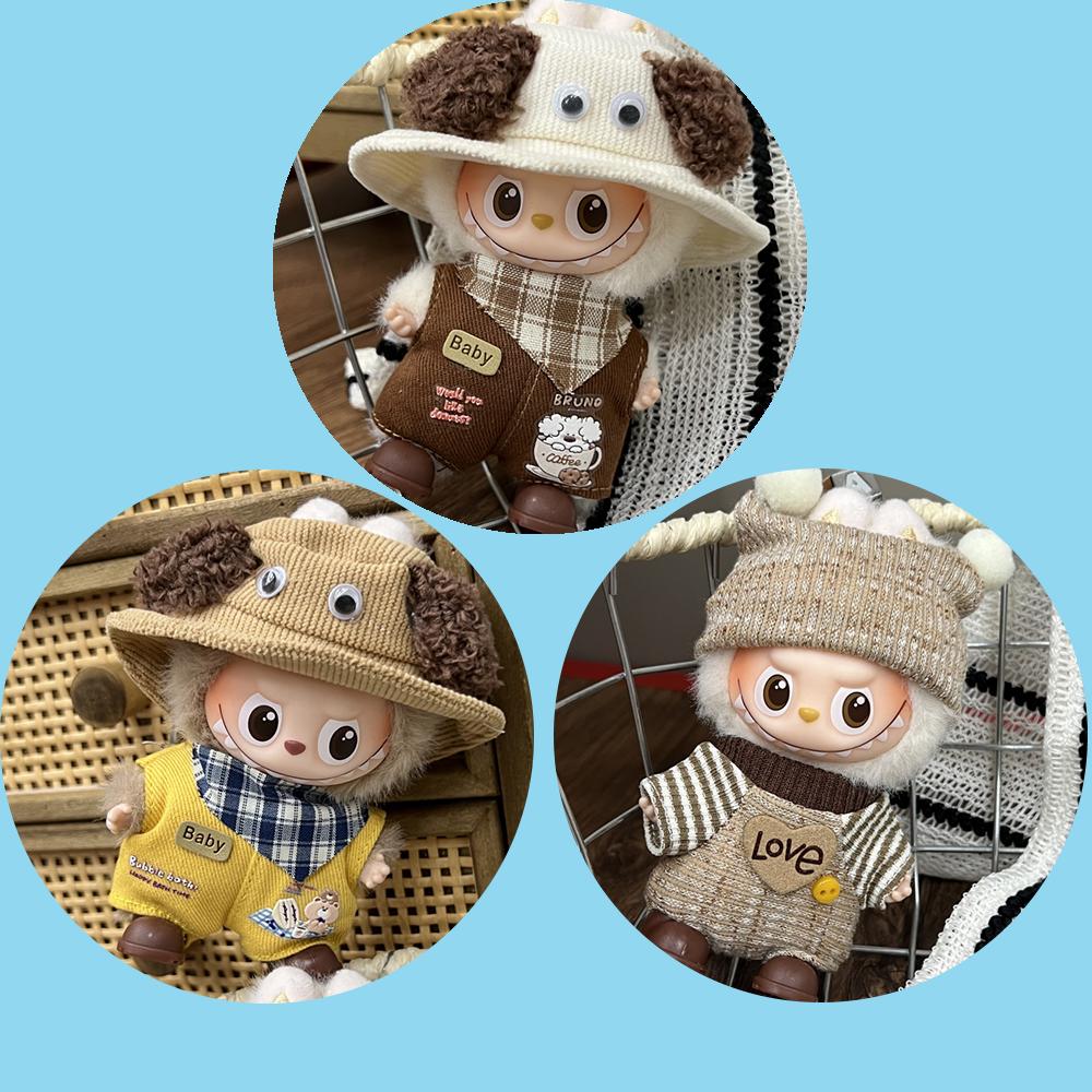 For Labubu 4.0 Mini Baby Clothes New Model for 10cm Doll For The Monsters Pin for Love Doll Outfit Accessories Labubu V4