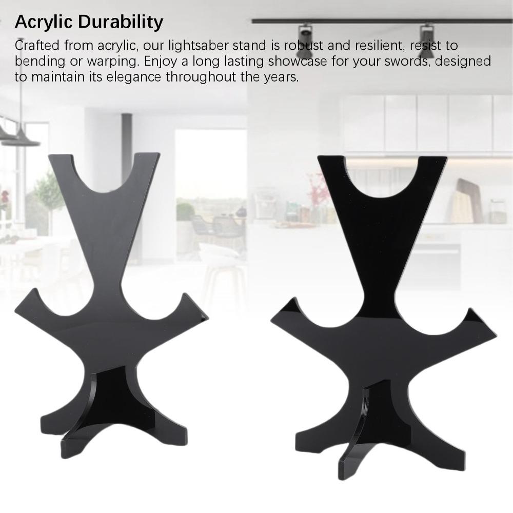 2Pcs Length Adjustable Lightsaber Display Stand Acrylic Adjustable Sword Holder  For Collections