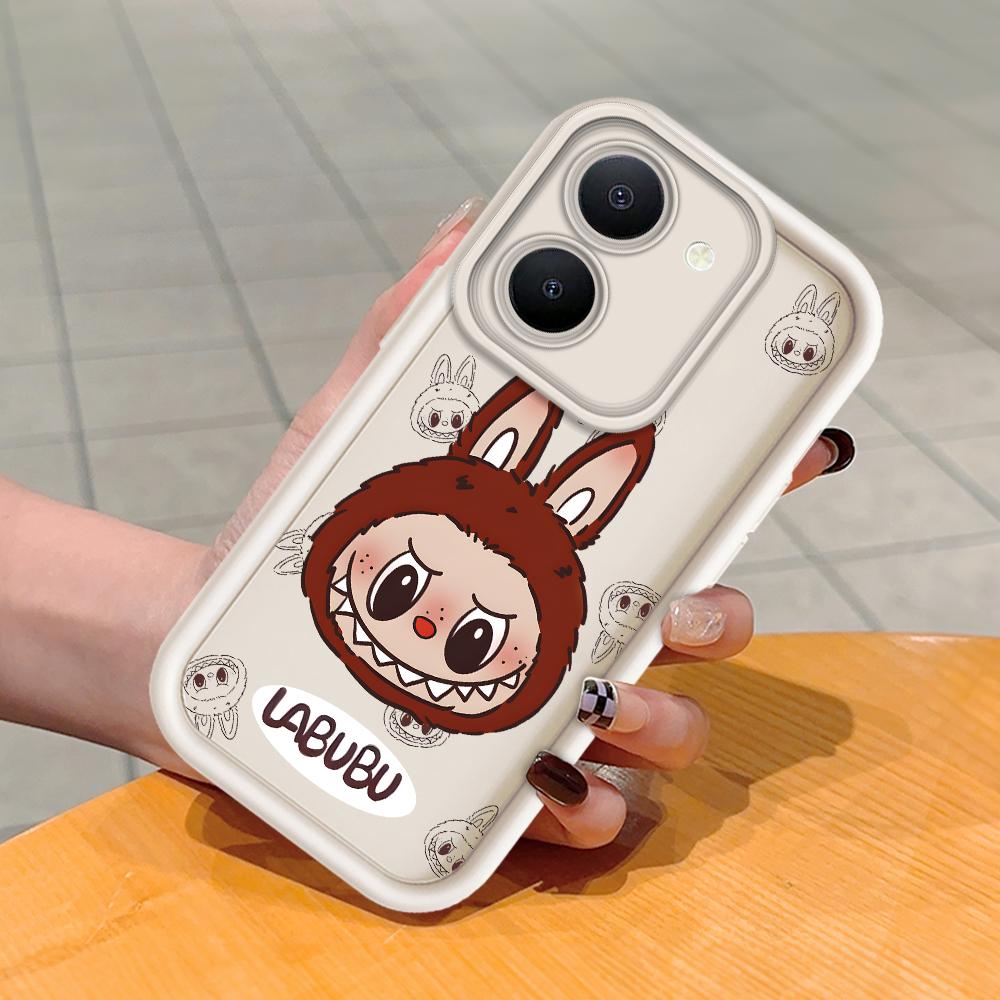 Myk silikon firkantet stige Utskriftsmønster Telefondeksel Helt deksel Kamera Støtsikker beskyttelse Gummideksel for Vivo