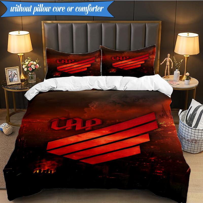 3PCS Athletico Paranaense Printed Soft Bedding Set,Including 1pc Duvet Cover And 2pcs Pillowcases Perfect for Bedroom, Dormitory, Fan Gift