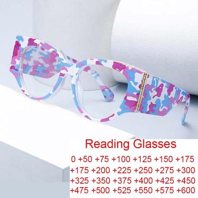 Fashion Reading Glasses For Women Big Frame Cat Eye Computer Glasses Vision Care Transparent Prescription Glasses Okulary
