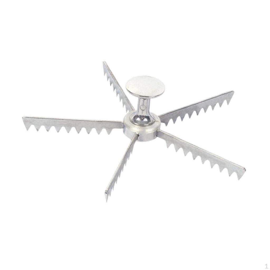 Pie Divider Easy to Use with Handles Cutter for Home Restaurant Domestic 5 Slices