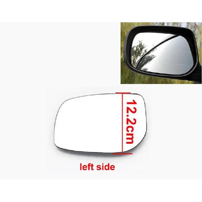 For Toyota Yaris 2008 2009 - 2014 Replace Rearview Mirror Glass Outside Rear View Mirror White Lens Without Heating
