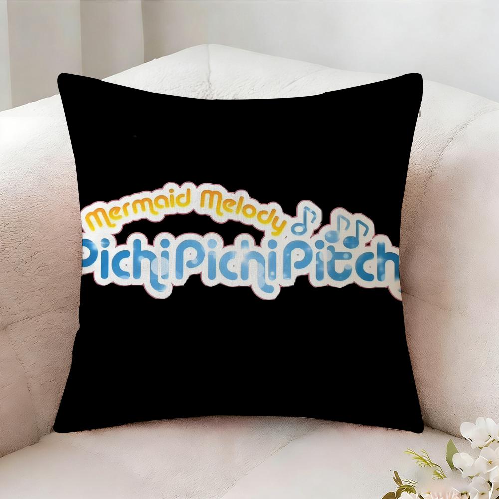 Mermaid Melody Ppichi Pichi Pitch Pillow Case Pillowcase Doublesided Printed Sofa Cushion Bedroom Headboard Pillow