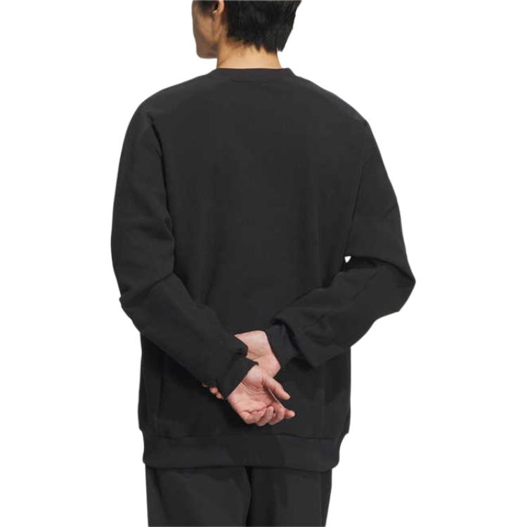 Adidas Fleece Crew Neck Comfortable Fashion Sweatshirt Men Sweatshirt Black JX1792