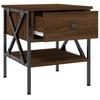 Nightstands 2 Pcs Brown Oak Effect 40 X 42 X 45 Cm Engineered Wood