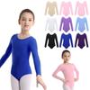 Kid Ballet Long Sleeve Bodysuit Dance Class Costumes Gymnastics Leotard for Little Girl