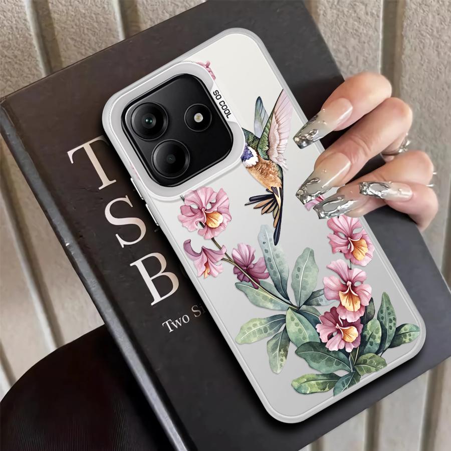 Case for Xiaomi Mi 12T Pro 13T 11 Lite Back Phone Cover Flowers Silicone