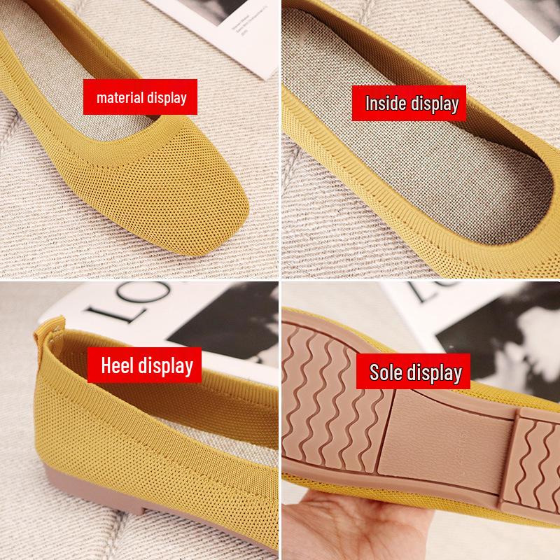 Women's Spring 2022 Knitted Slip-On Flat Loafers