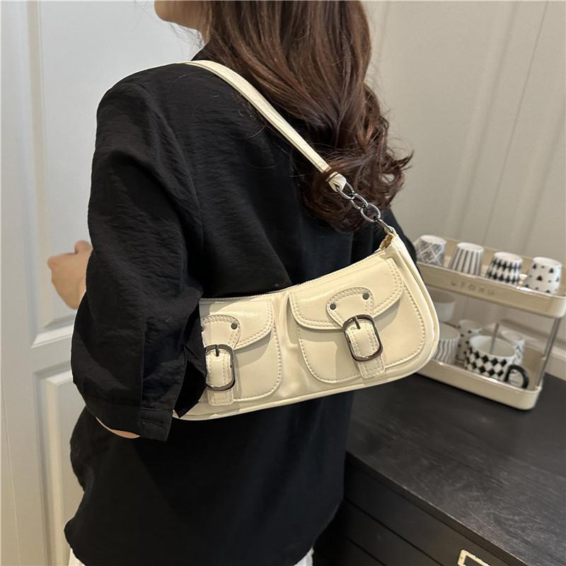 Street Style Pu Crossbody Bag With Zipper Closure For Daily Casual Wear