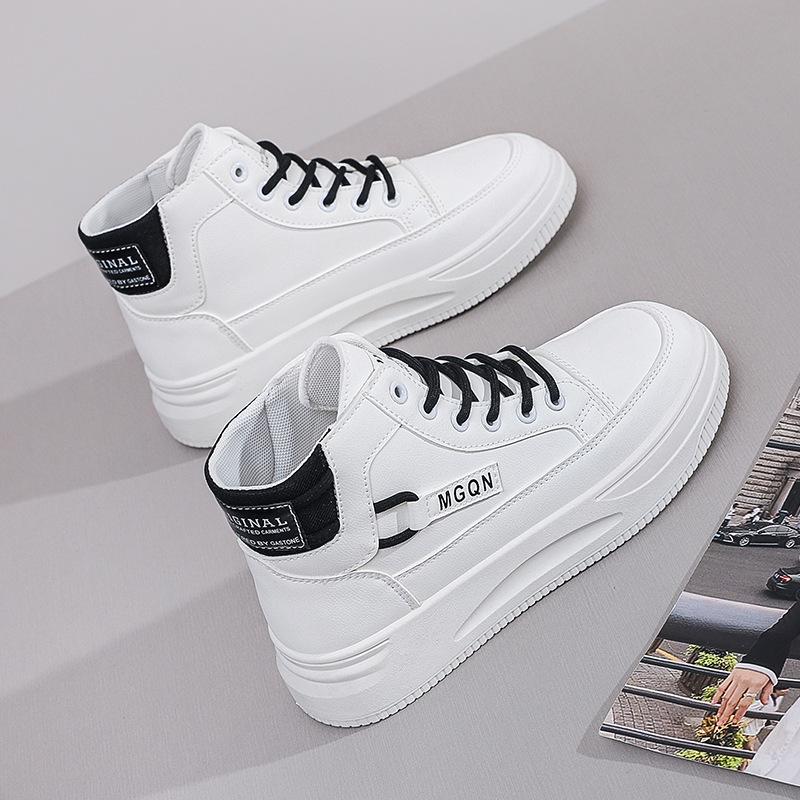 Little white shoes women's 2025 autumn women's shoes high-top sports board shoes Korean version versatile platform student casual shoes K6620