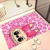 Labubu Print Rug, Washable Floor Carpet, For Entryway Dorm Laundry Room Office Study, Home Decor Birthday Christmas Gift
