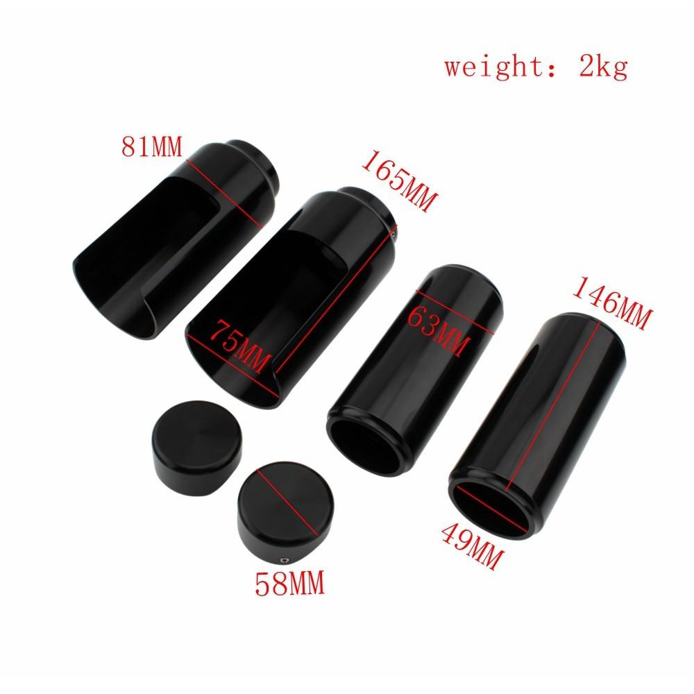 Premium Black Front Fork Shock Absorber Cover For Harley Breakout 2018 Models