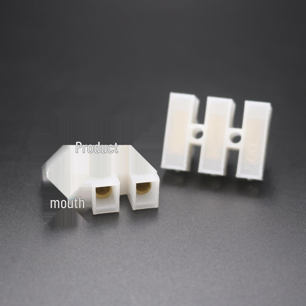 Flame Retardant PA10-3P Brass Terminal Block, 3-Position with Cross Screw and 10mm Hole Spacing